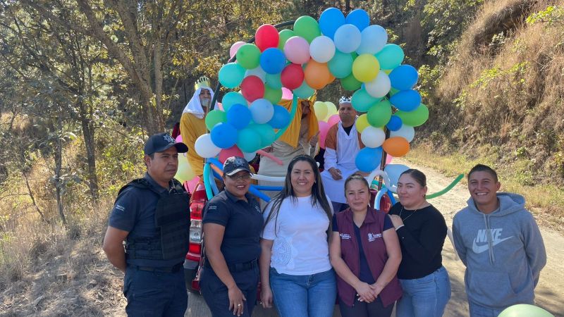 Celebran la tradicional Ruta de los Reyes Magos en San Diego Cuentla